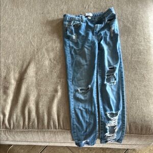 Distressed Blue Women's Jeans